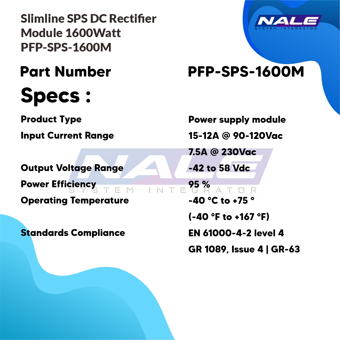 SLOTNE - Commscope Slimline SPS DC Rectifier Module 1600Watt PFP-SPS-1600M - 03 Commscope Slimline SPS DC Rectifier Module, 1600 Watt (PFP-SPS-1600M) - Gambar 3