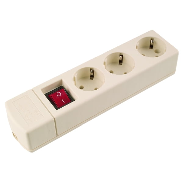 40 UTICON STOP KONTAK 3 LUBANG + SAKLAR ST-1382 NC - Gambar 1