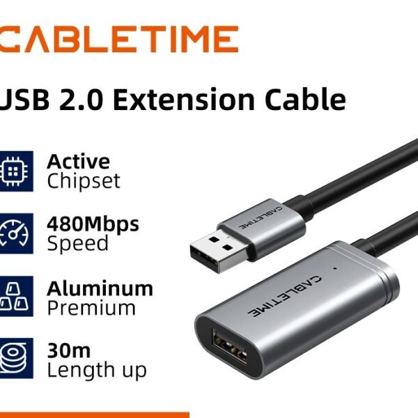 Cabletime HDMI 2.0 Extension Cable 10M